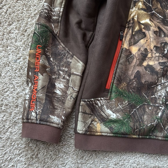 EUC Men’s RARE Under Armour Ayton RealTree Xtra Camouflage Jacket Size XL - Picture 4 of 13